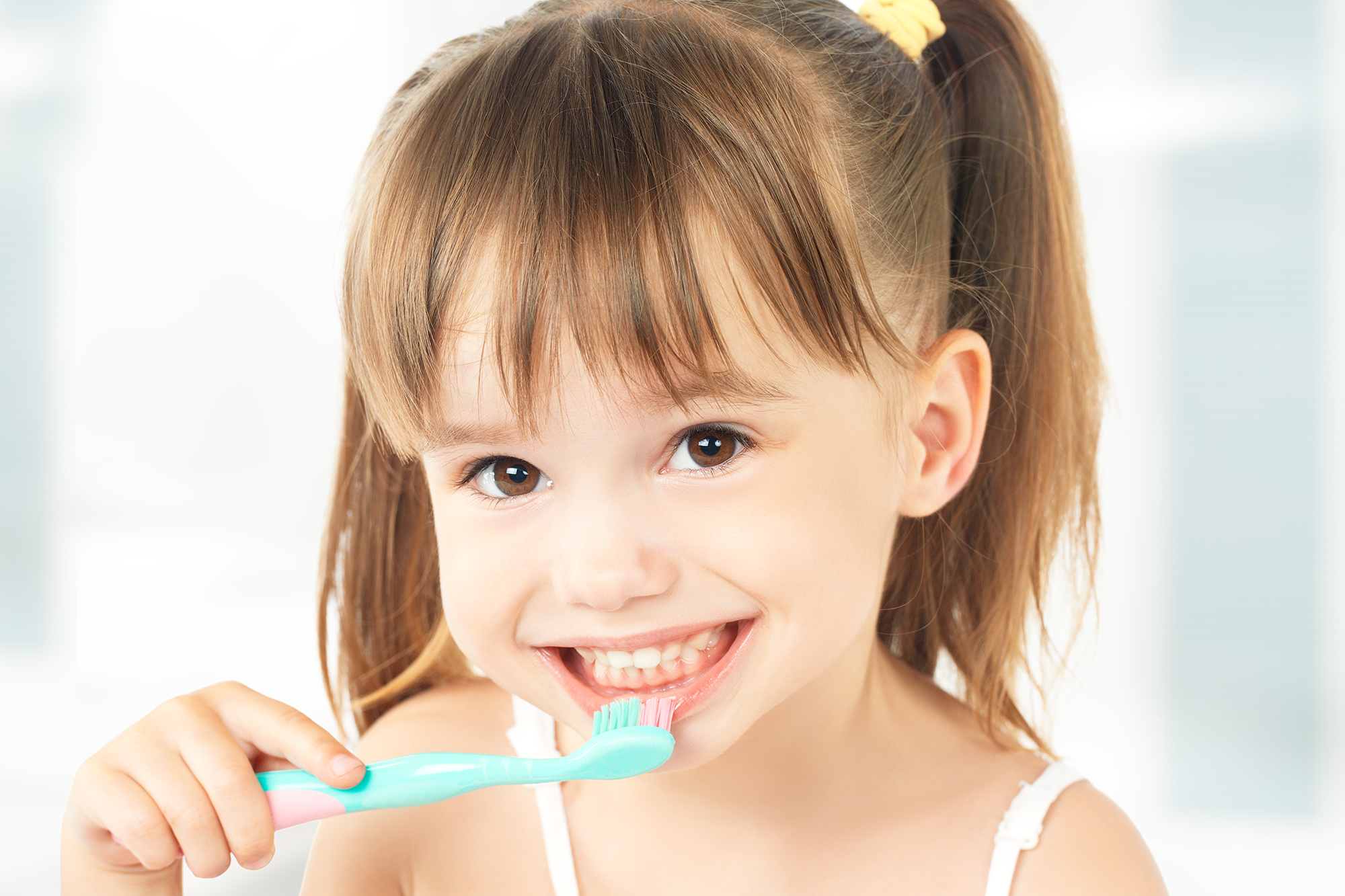 Child Brushing teeth